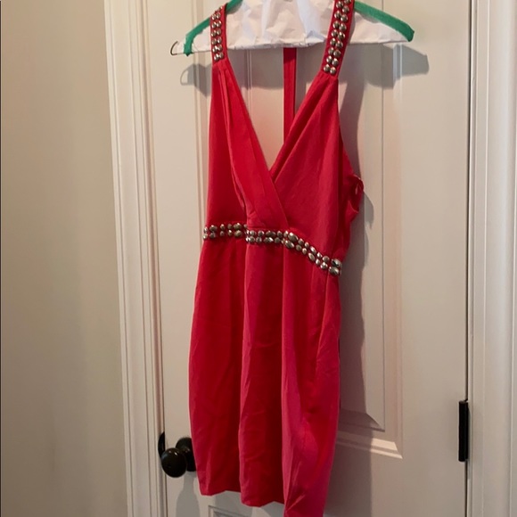 Forever 21 Medium Pink Dress with Beading - Picture 1 of 6